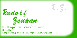 rudolf zsupan business card